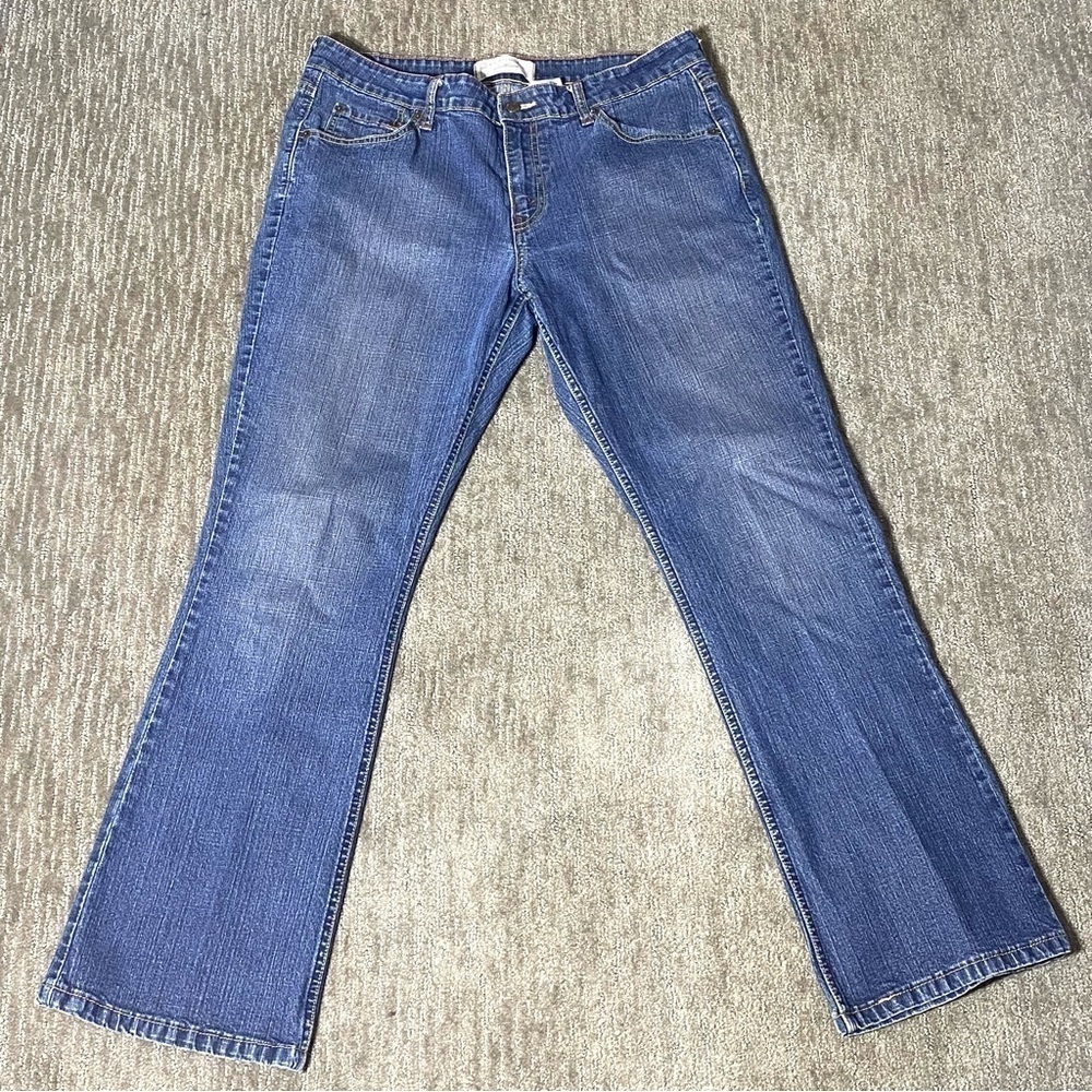 Levi's Signature Jeans Women's 12M Blue Bootcut Mid Rise Stretch Western Denim